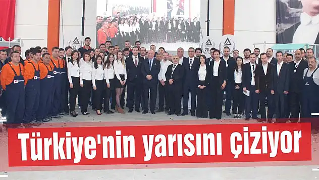 Türkiye’nin yarısını çiziyor