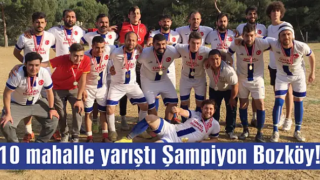 Turnuvaya 10 mahalle katıldı