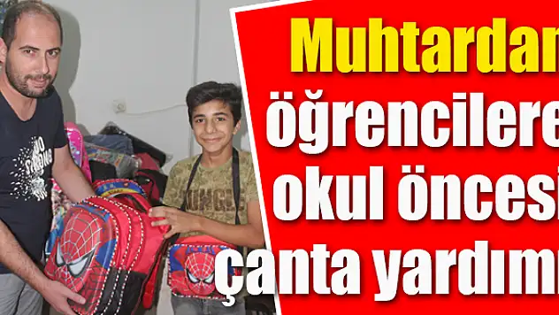 Ücretsiz çanta dağıtıyor
