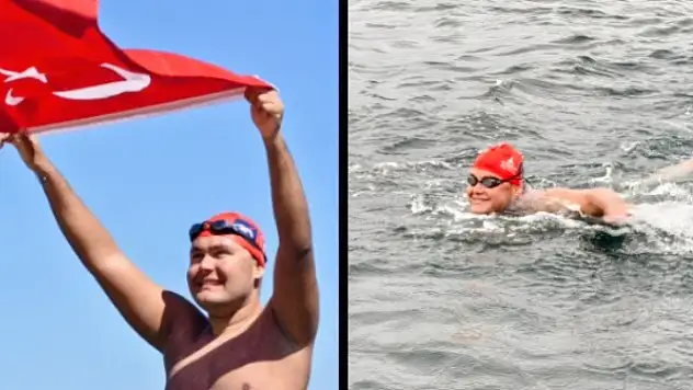 Ultra maraton yüzücüsü Tuna Tunca, Ocean's 7'de üçüncü parkuru tamamladı