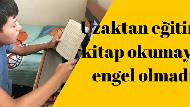 Uzaktan eğitim kitap okumaya engel olmadı