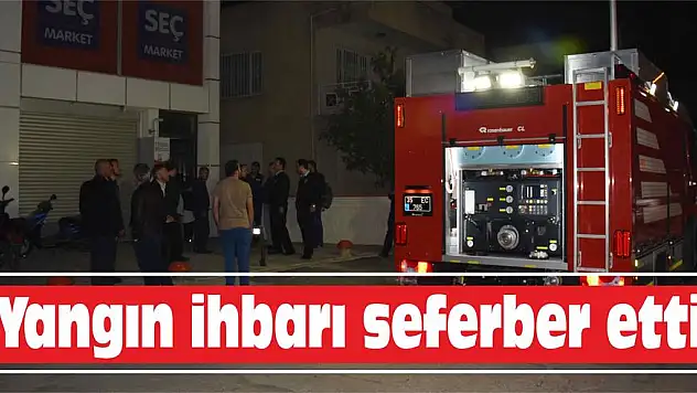 Yangın ihbarı seferber etti
