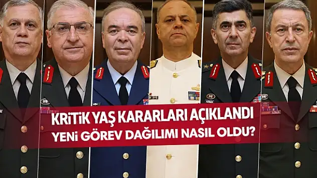 YAŞ kararları açıklandı
