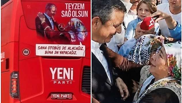 Yeni Parti'nin ilk otobüsünde Bayındır imzası: Teyzem sağ olsun