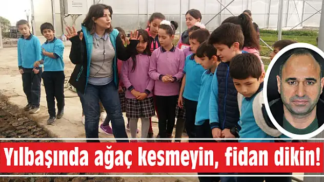 Yılbaşında ağaç kesmeyin, fidan dikin!