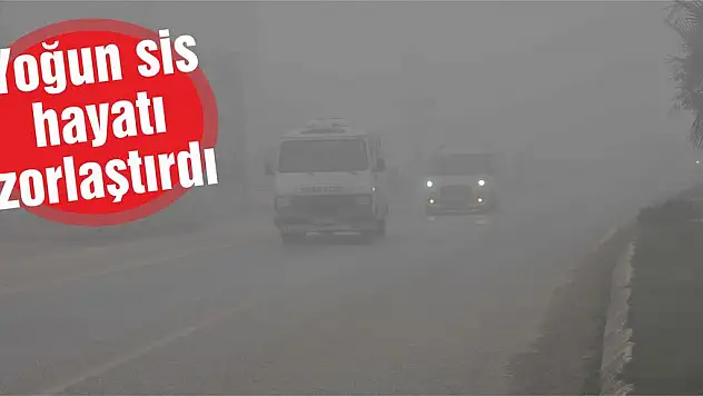 Yoğun sis hayatı zorlaştırdı