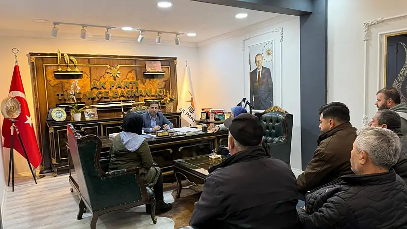 AK Parti Tire İlçe Başkanı Uğurlu İlçe Binasında Vatandaşlarla Buluştu