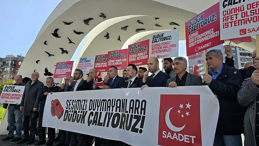 Saadet Partisi'nden 6 Şubat depreminin yıldönümünde: Deprem düdüğü eylemi