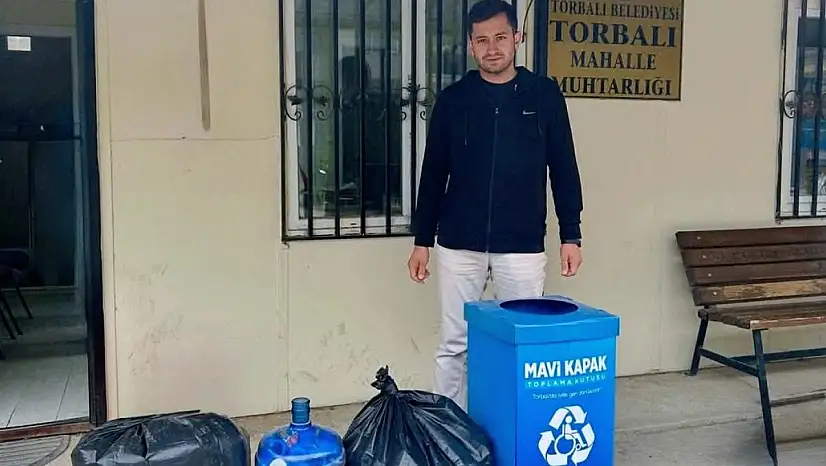 Torbalı'da mavi kapaklarla dayanışma büyüyor