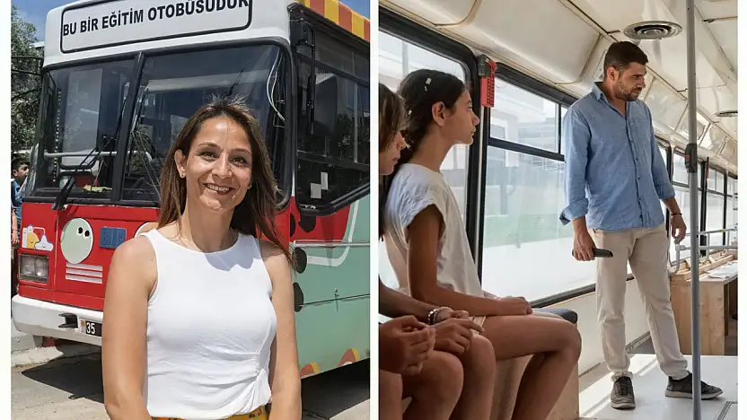 Dobidob eğitim otobüsü çocuklara geri dönüşüm bilinci kazandırıyor