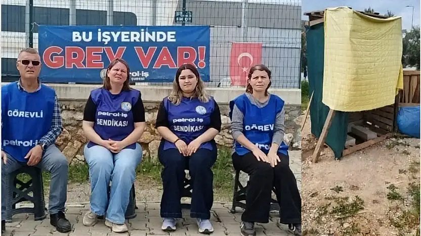 Grevdeki Temel Conta işçilerine tuvalet engeli