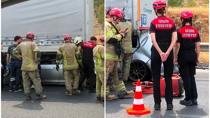 Tıra arkadan çarpan otomobilin sürücüsü hayatını kaybetti