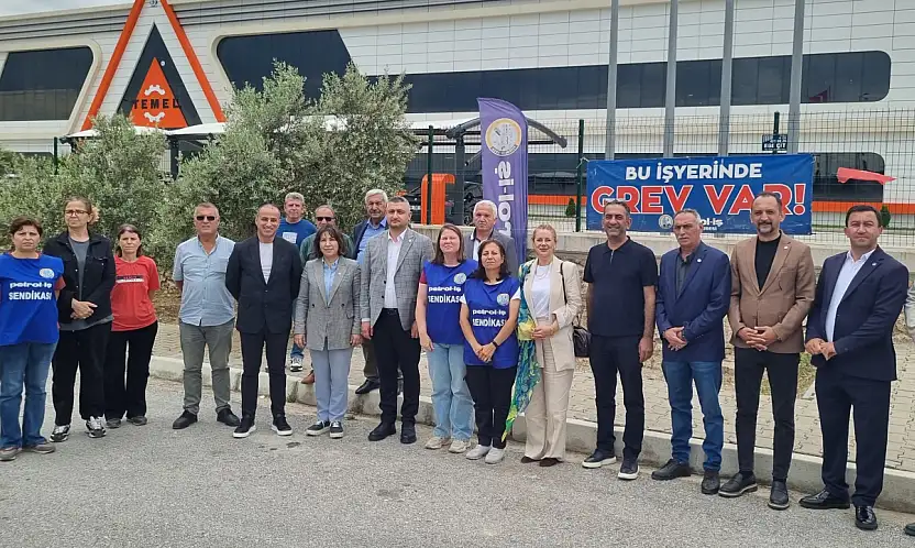 525 gündür direnen Temel Conta işçilerine İYİ Parti'den destek