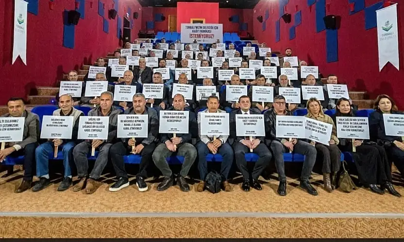 Torbalı'da 60 muhtardan kağıt fabrikasına karşı ortak bildiri