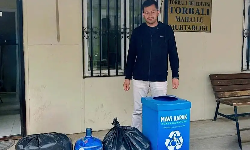 Torbalı'da mavi kapaklarla dayanışma büyüyor